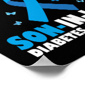 Poster Je Porte Du Bleu Pour La Sensibilisation De Mon Fi (Coin)