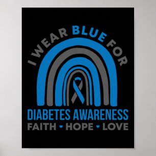 Poster Je Porte Du Bleu Pour Le Mois De Sensibilisation A