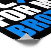 Poster Je Porte Du Bleu Pour Ma Sensibilisation sur l'aut (Coin)