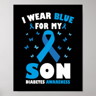 Poster Je Porte Du Bleu Pour Mon Fils Sensibilisation Au
