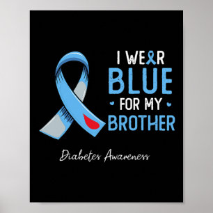 Poster Je Porte Du Bleu Pour Mon Frère La Sensibilisation