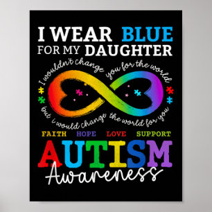 Poster Je Porte Du Blues Pour Ma Fille Sensibilisation su