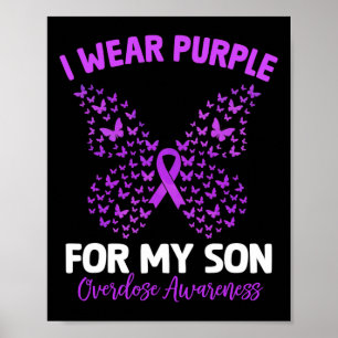 Poster Je Porte Du Purple Pour Mon Fils Beurre De Sensibi