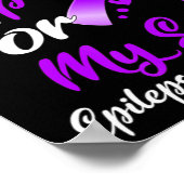 Poster Je Porte Du Purple Pour Mon Fils Cadeaux De Sensib (Coin)