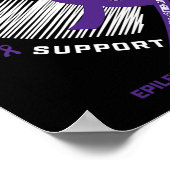 Poster Je Porte Du Purple Pour Mon Fils Cadeaux De Sensib (Coin)