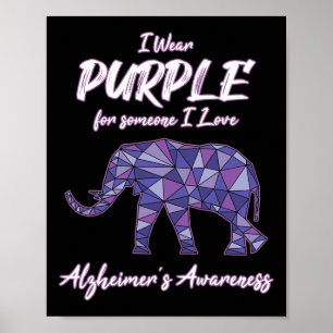 Poster Je Porte Du Purple Pour Quelqu'Un Que J'Aime Heime
