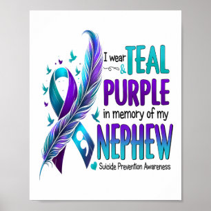 Poster Je Porte Du Purple Turquoise En Mémoire De Mon Sui