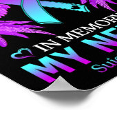 Poster Je Porte Du Purple Turquoise En Mémoire Du Suicide (Coin)