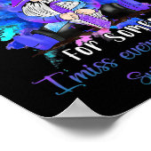 Poster Je Porte Du Purple Turquoise Pour Quelqu'Un Gnome  (Coin)