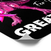 Poster Je Porte Du Rose Pour Ma Grande Tante Décernée Par (Coin)