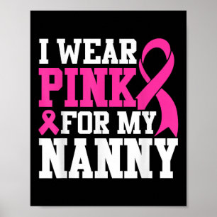 Poster Je Porte Du Rose Pour Ma Nanny Sensibilisation Au