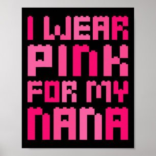Poster Je Porte Du Rose Pour Mon Nana Block Building Boys