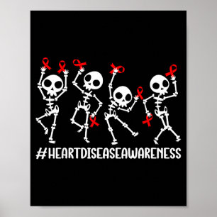 Poster Je Porte Du Rouge Pour Combattre La Sensibilisatio