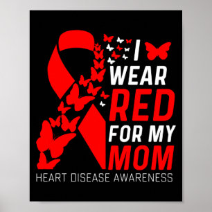 Poster Je Porte Du Rouge Pour Les Papillons De Ma Mère Ma
