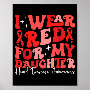 Poster Je Porte Du Rouge Pour Ma Fille Retro Chd Sensibil