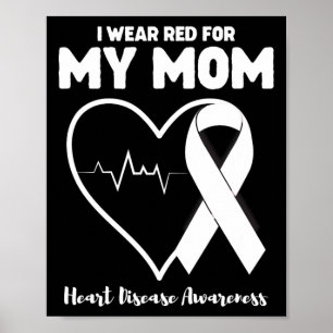 Poster Je Porte Du Rouge Pour Ma Mère Sensibilisation aux