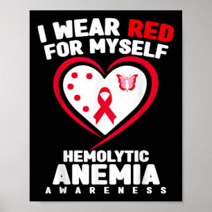 Poster Je Porte Du Rouge Pour Moi-Même Conscience De L'An