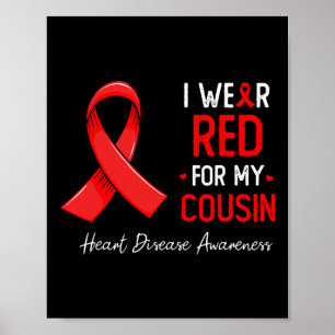 Poster Je Porte Du Rouge Pour Mon Cousin Cardiopathie M S