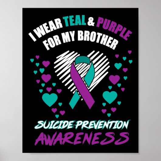 Poster Je Porte Du Tealandviolet Pour Mon Frère Suicide P (Devant)