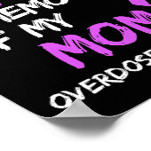 Poster Je Porte Du Violet En Mémoire De Ma Mère Surdose D (Coin)