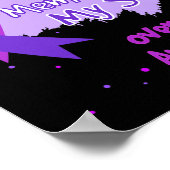 Poster Je Porte Du Violet En Mémoire De Mon Fils Surdose (Coin)