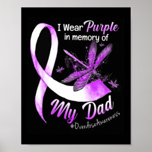 Poster Je Porte Du Violet En Mémoire De Mon Papa, Surdose
