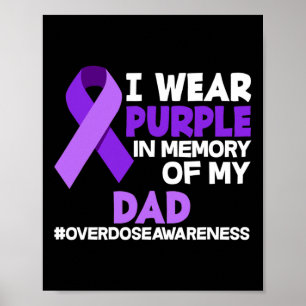 Poster Je Porte Du Violet En Mémoire De Mon Papa, Surdose