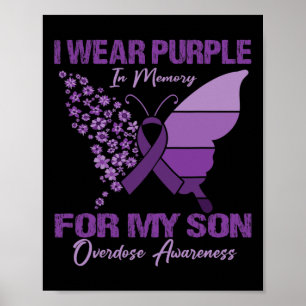 Poster Je Porte Du Violet En Mémoire Pour Mon Fils Surdos
