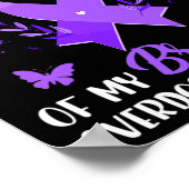 Poster Je Porte Du Violet En Mémoire Pour Mon Frère Surdo (Coin)