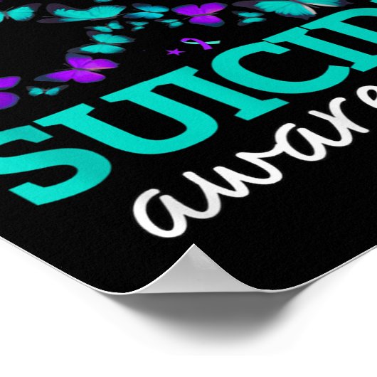 Poster Je Porte Du Violet Et Turquoise Pour Mon Fils Suic (Coin)