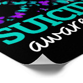 Poster Je Porte Du Violet Et Turquoise Pour Mon Fils Suic (Coin)