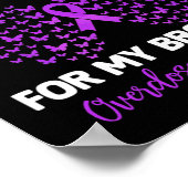 Poster Je Porte Du Violet Pour La Sensibilisation De Mon (Coin)