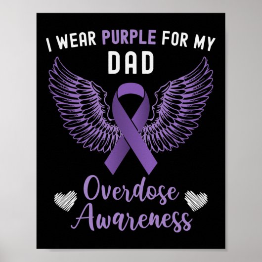 Poster Je Porte Du Violet Pour La Sensibilisation De Mon  (Devant)
