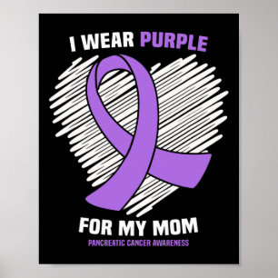 Poster Je Porte Du Violet Pour Ma Mère Académie De Cancer