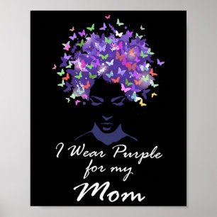 Poster Je Porte Du Violet Pour Ma Mère Soutien Familial H