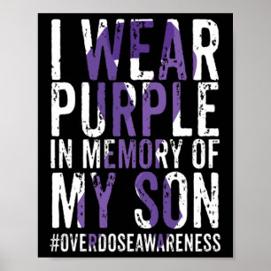 Poster Je Porte Du Violet Pour Mon Fils, Le Ruban De Sens