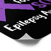 Poster Je porte du violet pour mon fils Sensibilisation à (Coin)