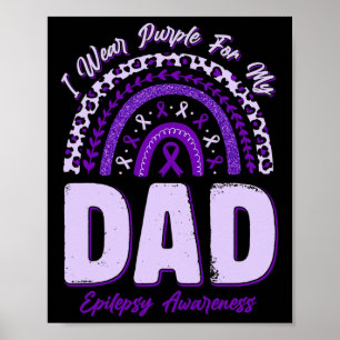 Poster Je Porte Du Violet Pour Mon Père Epilepsie Sensibi