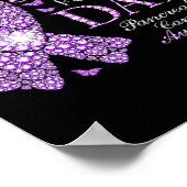 Poster Je Porte Du Violet Pour Mon Père Pancréatique Canc (Coin)