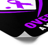 Poster Je Porte Du Violet Pour Sensibiliser Mon Petit-Fil (Coin)