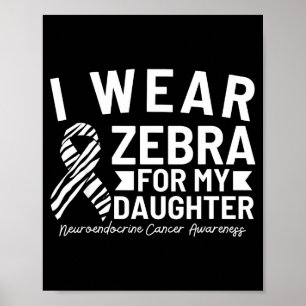 Poster Je porte du zèbre pour le cancer neuroendocrinien