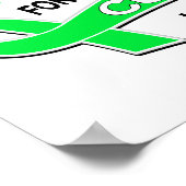 Poster Je Porte La Chaux Vert 42 Cure Lymphome (Coin)