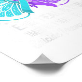 Poster Je Porte le & Turquoise; Purple Suicide Prevent (Coin)