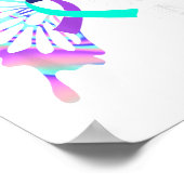 Poster Je Porte le & Turquoise; Purple Suicide Prevent (Coin)