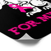 Poster Je Porte Le Rose Pour Ma Nana Conscience Du Cancer (Coin)