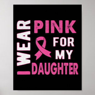 Poster Je porte le rose pour mes lauréats du cancer du se