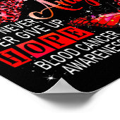 Poster Je Porte Le Soutien Rouge Les Combattants Le Cance (Coin)