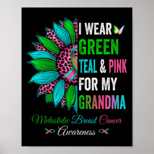 Poster Je Porte Le Vert Pour Ma Grand-Mère Metastatis Bre