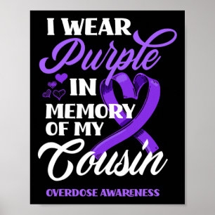 Poster Je Porte Le Violet En Mémoire De Mon Cousin Overdo