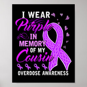 Poster Je Porte Le Violet En Mémoire De Mon Cousin Overdo
